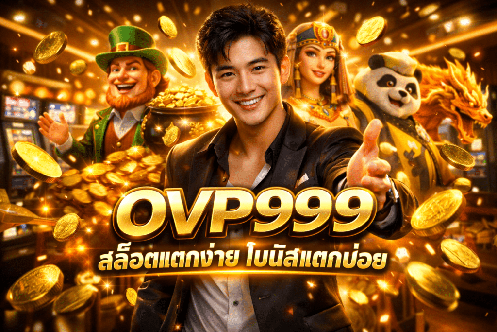 OVP999 สล็อตแตกง่าย รวมเกมดัง โบนัสแตกบ่อย