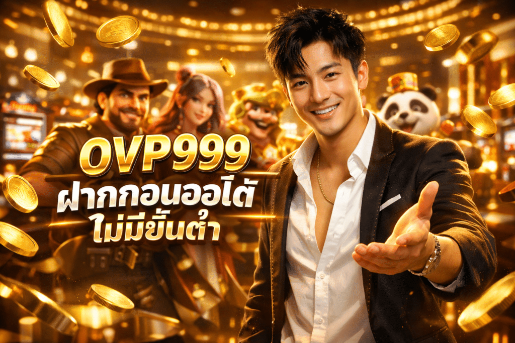 OVP999 ฝากถอนออโต้ ไม่มีขั้นต่ำ ทุนน้อยเล่นได้สบาย
